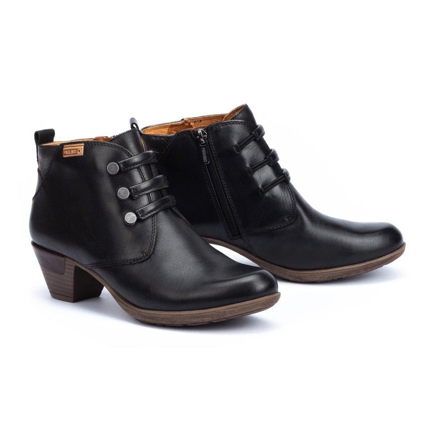 Women's Pikolinos ROTTERDAM Ankle Boots Black | NZ Z13Q97A